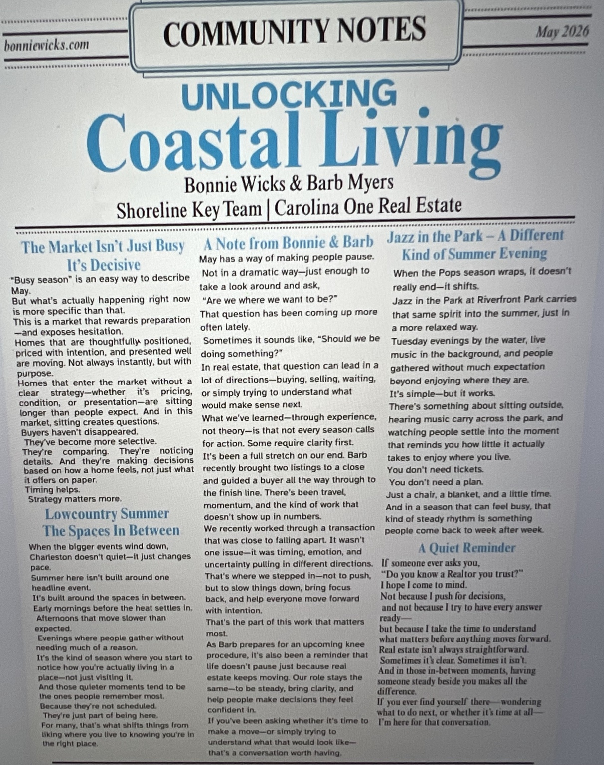 May 2026 front page